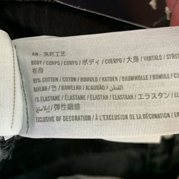 Abercrombie & Fitch Jeans Womens 18 LONG Black The 90s Straight Ultra High Rise - Picture 6 of 7